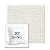 Picture of Bliss Linen | Set of 2 | 20" Sunbrella Boxed Square Outdoor Throw Pillows with Premium Inserts