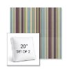 Picture of Brannon Whisper | Set of 2 | 20" Sunbrella Boxed Square Outdoor Throw Pillows with Premium Inserts