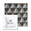Picture of Buoy Cape Cod | Set of 2 | 20" Sunbrella Boxed Square Outdoor Throw Pillows with Premium Inserts