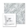 Picture of Calm Laurel | Set of 2 | 20" Sunbrella Boxed Square Outdoor Throw Pillows with Premium Inserts