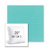 Picture of Canvas Aruba | Set of 2 | 20" Sunbrella Boxed Square Outdoor Throw Pillows with Premium Inserts