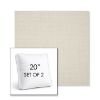 Picture of Canvas Cloud | Set of 2 | 20" Sunbrella Boxed Square Outdoor Throw Pillows with Premium Inserts