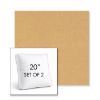 Picture of Canvas Harvest | Set of 2 | 20" Sunbrella Boxed Square Outdoor Throw Pillows with Premium Inserts