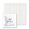 Picture of Carlo Coastal | Set of 2 | 20" Sunbrella Boxed Square Outdoor Throw Pillows with Premium Inserts