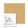 Picture of Cast Harvest | Set of 2 | 20" Sunbrella Boxed Square Outdoor Throw Pillows with Premium Inserts