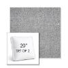 Picture of Chartres Gull | Set of 2 | 20" Sunbrella Boxed Square Outdoor Throw Pillows with Premium Inserts