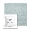 Picture of Chartres Opal | Set of 2 | 20" Sunbrella Boxed Square Outdoor Throw Pillows with Premium Inserts