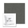Picture of Cliff Slate | Set of 2 | 20" Sunbrella Boxed Square Outdoor Throw Pillows with Premium Inserts
