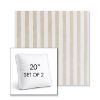Picture of Costa Driftwood | Set of 2 | 20" Sunbrella Boxed Square Outdoor Throw Pillows with Premium Inserts