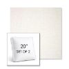 Picture of Crush Snow | Set of 2 | 20" Sunbrella Boxed Square Outdoor Throw Pillows with Premium Inserts