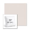 Picture of Dither Snow | Set of 2 | 20" Sunbrella Boxed Square Outdoor Throw Pillows with Premium Inserts