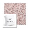 Picture of Eberly Clay | Set of 2 | 20" Sunbrella Boxed Square Outdoor Throw Pillows with Premium Inserts