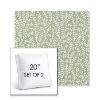 Picture of Eberly Spring | Set of 2 | 20" Sunbrella Boxed Square Outdoor Throw Pillows with Premium Inserts