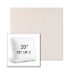 Picture of Exhale Cloud | Set of 2 | 20" Sunbrella Boxed Square Outdoor Throw Pillows with Premium Inserts