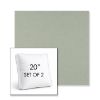 Picture of Exhale Rainwashed | Set of 2 | 20" Sunbrella Boxed Square Outdoor Throw Pillows with Premium Inserts