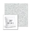 Picture of Exquisite Mist | Set of 2 | 20" Sunbrella Boxed Square Outdoor Throw Pillows with Premium Inserts