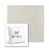 Picture of Frond Spring | Set of 2 | 20" Sunbrella Boxed Square Outdoor Throw Pillows with Premium Inserts