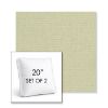 Picture of Heritage Moss | Set of 2 | 20" Sunbrella Boxed Square Outdoor Throw Pillows with Premium Inserts