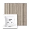 Picture of Influence Cocoon | Set of 2 | 20" Sunbrella Boxed Square Outdoor Throw Pillows with Premium Inserts
