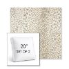 Picture of Instinct Dune | Set of 2 | 20" Sunbrella Boxed Square Outdoor Throw Pillows with Premium Inserts
