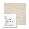Picture of Kudos Mortar | Set of 2 | 20" Sunbrella Boxed Square Outdoor Throw Pillows with Premium Inserts