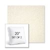 Picture of Margo Snow | Set of 2 | 20" Sunbrella Boxed Square Outdoor Throw Pillows with Premium Inserts