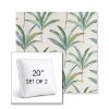 Picture of Martinique Tropic | Set of 2 | 20" Sunbrella Boxed Square Outdoor Throw Pillows with Premium Inserts