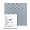 Picture of Mend Slate | Set of 2 | 20" Sunbrella Boxed Square Outdoor Throw Pillows with Premium Inserts