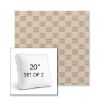 Picture of Mend Terracotta | Set of 2 | 20" Sunbrella Boxed Square Outdoor Throw Pillows with Premium Inserts