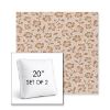 Picture of Mia Peach | Set of 2 | 20" Sunbrella Boxed Square Outdoor Throw Pillows with Premium Inserts