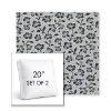 Picture of Mia Sapphire | Set of 2 | 20" Sunbrella Boxed Square Outdoor Throw Pillows with Premium Inserts