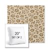 Picture of Mia Toffee | Set of 2 | 20" Sunbrella Boxed Square Outdoor Throw Pillows with Premium Inserts
