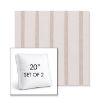 Picture of Mixi Linen | Set of 2 | 20" Sunbrella Boxed Square Outdoor Throw Pillows with Premium Inserts