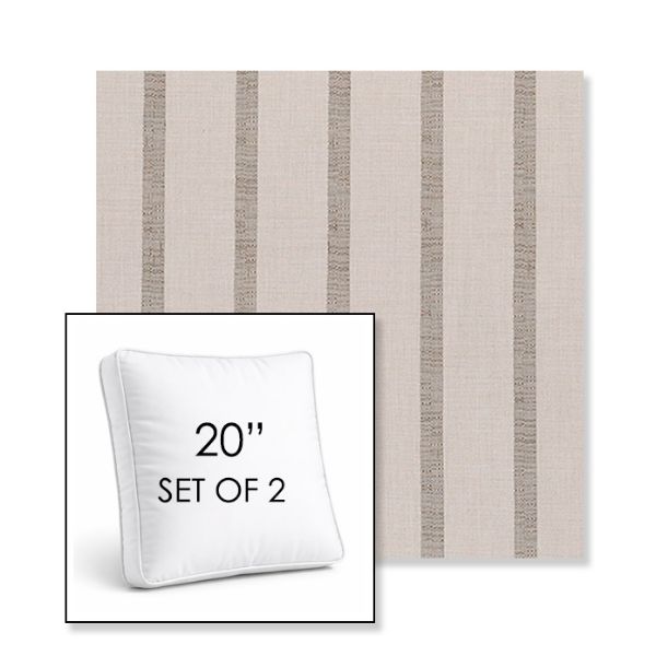 Picture of Mixi Wren | Set of 2 | 20" Sunbrella Boxed Square Outdoor Throw Pillows with Premium Inserts