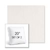 Picture of Nova Parchment | Set of 2 | 20" Sunbrella Boxed Square Outdoor Throw Pillows with Premium Inserts