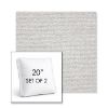 Picture of Nurture Pebble | Set of 2 | 20" Sunbrella Boxed Square Outdoor Throw Pillows with Premium Inserts