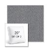 Picture of Odette Slate | Set of 2 | 20" Sunbrella Boxed Square Outdoor Throw Pillows with Premium Inserts