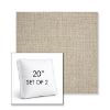 Picture of Piazza Dove | Set of 2 | 20" Sunbrella Boxed Square Outdoor Throw Pillows with Premium Inserts