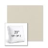 Picture of Play Snow | Set of 2 | 20" Sunbrella Boxed Square Outdoor Throw Pillows with Premium Inserts