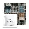 Picture of Pop Fizz | Set of 2 | 20" Sunbrella Boxed Square Outdoor Throw Pillows with Premium Inserts