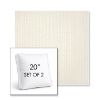 Picture of Proven Ivory | Set of 2 | 20" Sunbrella Boxed Square Outdoor Throw Pillows with Premium Inserts