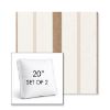 Picture of Revival Sand | Set of 2 | 20" Sunbrella Boxed Square Outdoor Throw Pillows with Premium Inserts