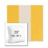 Picture of Rothko Lemonade | Set of 2 | 20" Sunbrella Boxed Square Outdoor Throw Pillows with Premium Inserts
