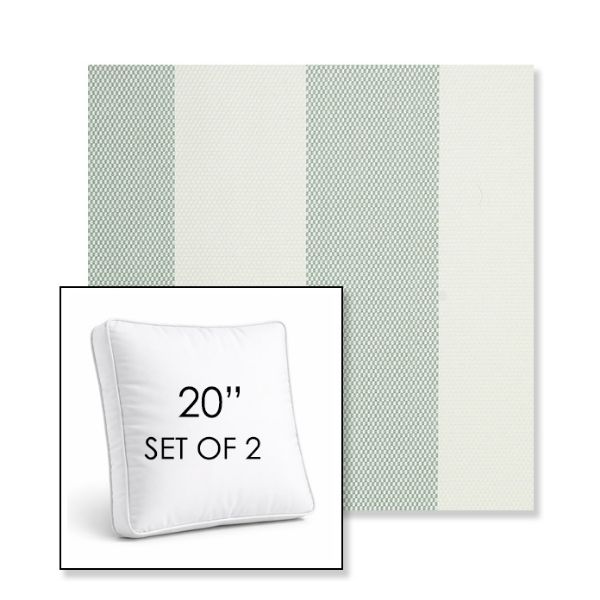 Picture of Rothko Seahorse | Set of 2 | 20" Sunbrella Boxed Square Outdoor Throw Pillows with Premium Inserts