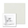 Picture of Sailcloth Salt | Set of 2 | 20" Sunbrella Boxed Square Outdoor Throw Pillows with Premium Inserts