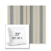 Picture of Saltillo Sagebrush | Set of 2 | 20" Sunbrella Boxed Square Outdoor Throw Pillows with Premium Inserts
