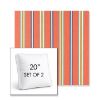 Picture of Saltillo Sedona | Set of 2 | 20" Sunbrella Boxed Square Outdoor Throw Pillows with Premium Inserts
