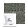 Picture of Savane Lake | Set of 2 | 20" Sunbrella Boxed Square Outdoor Throw Pillows with Premium Inserts