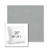Picture of Savane Whisper | Set of 2 | 20" Sunbrella Boxed Square Outdoor Throw Pillows with Premium Inserts