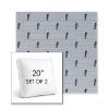 Picture of Schooner Neptune | Set of 2 | 20" Sunbrella Boxed Square Outdoor Throw Pillows with Premium Inserts